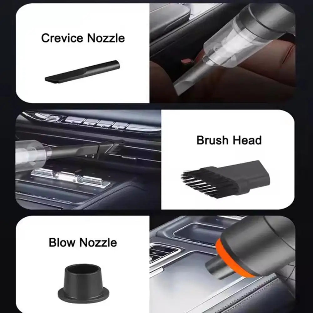 Handheld Car Vacuum Cleaner Wireless Multipurpose Powerful Vacuum Cleaner USB Charging Small Car Household Vacuum Cleaner