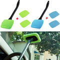 Car Window Cleaner Brush Kit Windshield Wiper Microfiber Wiper Cleaner Cleaning Brush Auto Cleaning Wash Tool with Long Handle