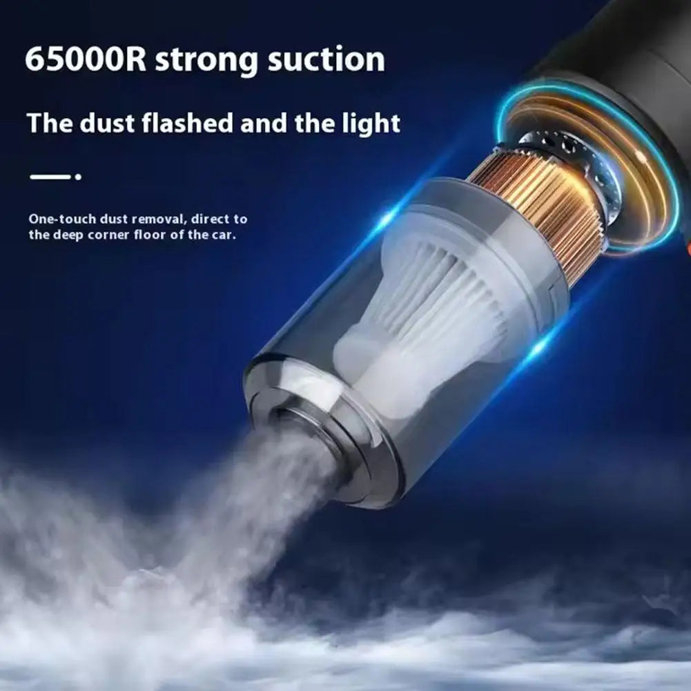 Handheld Car Vacuum Cleaner Wireless Multipurpose Powerful Vacuum Cleaner USB Charging Small Car Household Vacuum Cleaner